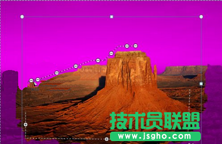 標記要刪除的區域