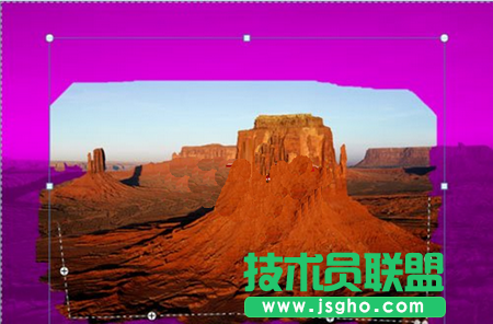 標記要保留的區域