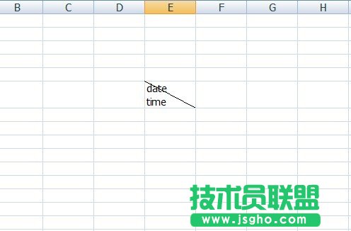 怎樣在excel2007中畫斜線