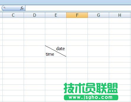 怎樣在excel2007中畫斜線