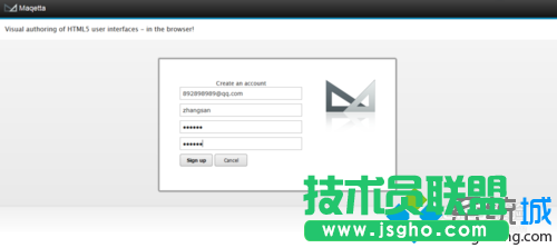 點擊&rdquo;Sign up&ldquo;