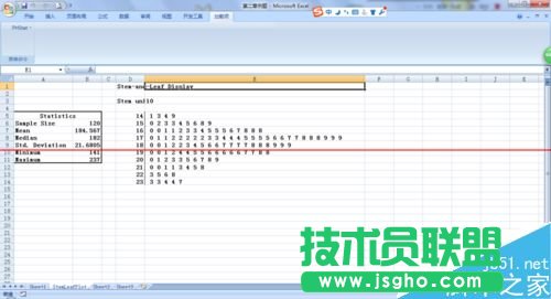 怎么用excel表格做莖葉圖？