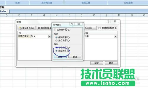 excel表格如何按照姓氏筆畫總數排序?
