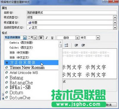 設置段落格式和字符格式