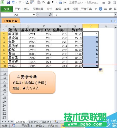 excel如何制作工資條?
