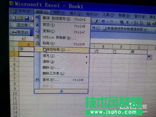 如何在Excel中進行行列快速轉換