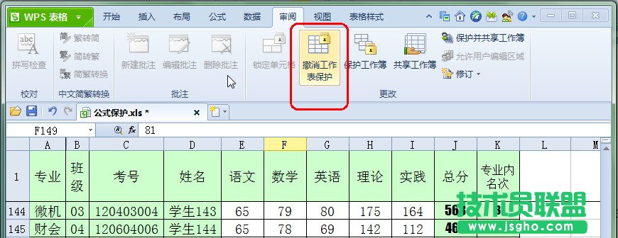 簡單設置保護WPS 2012表格公式