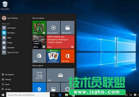新版win10菜單什么樣 三聯